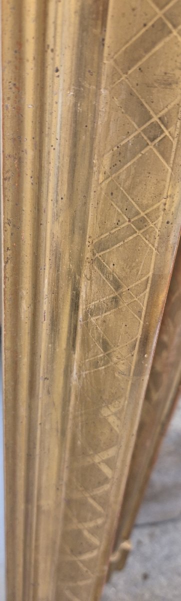 Antique Louis Philippe Mirror, 77 X 132 Cm-photo-2