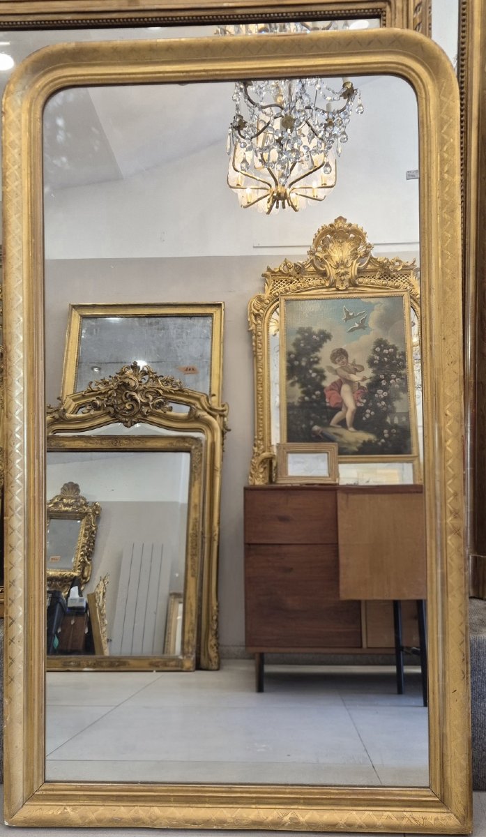 Antique Louis Philippe Mirror, 77 X 132 Cm