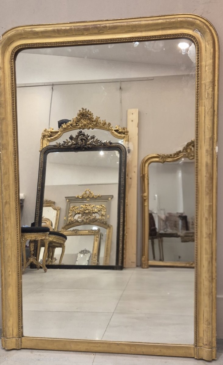 miroir Louis Philippe glace ancienne de cheminée 99*148 cm