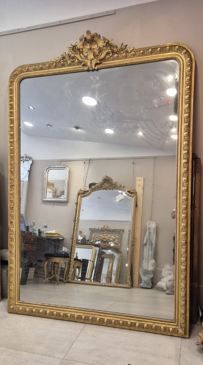 Period Napoleon III Mirror, 155 X 228 Cm-photo-2