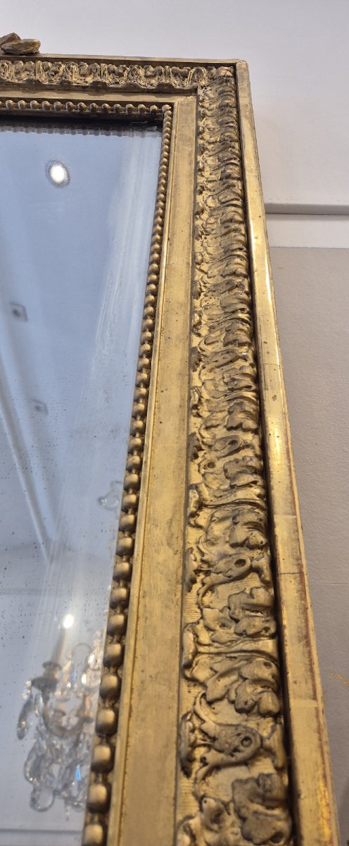 Antique Napoleon Period Mirror Gilted-photo-2