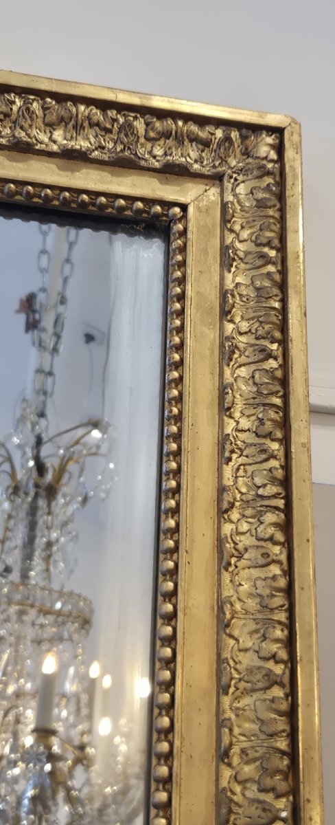 Antique Napoleon Period Mirror Gilted-photo-4
