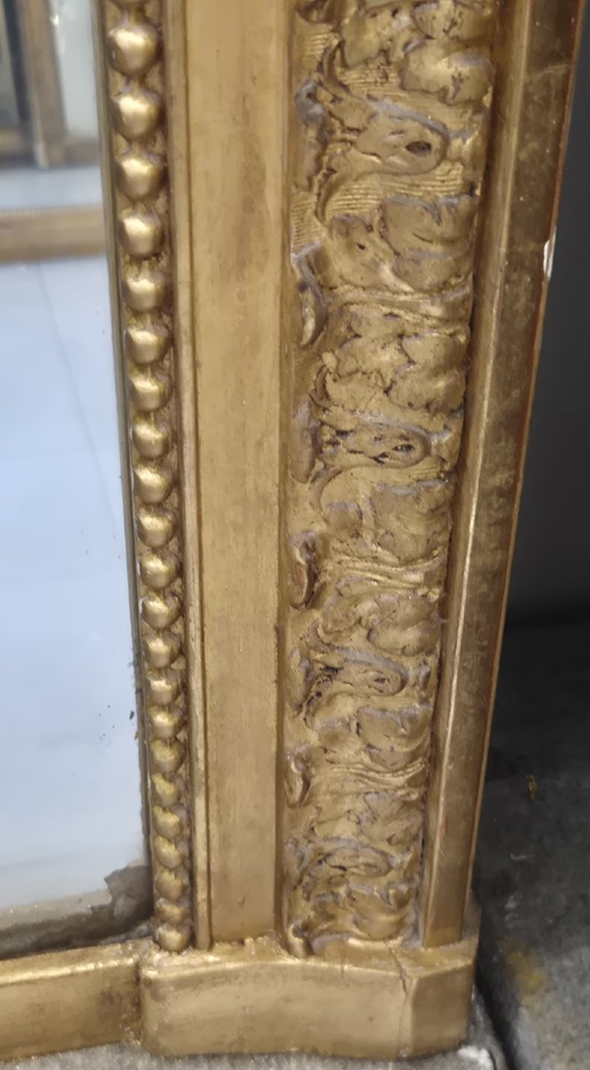 Antique Napoleon Period Mirror Gilted-photo-3