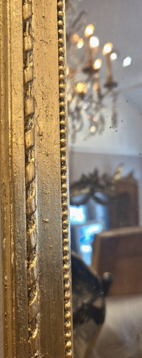 Antique Louis XVI Mirror, 42 X 55 Cm-photo-4