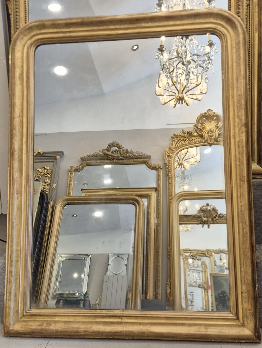 Miroir Louis Philippe ancien doré  104*136cm