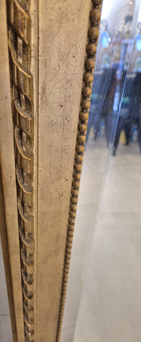 Miroir Louis XVI ancien doré   105*148cm-photo-3
