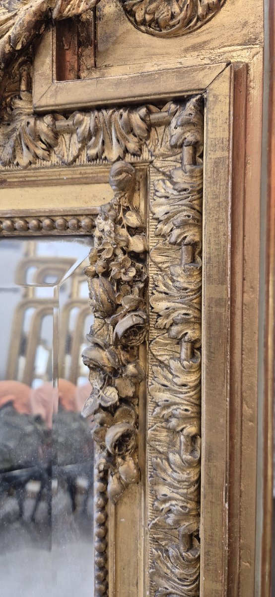 Miroir Louis XVI  doré ancien  110*158cm-photo-3