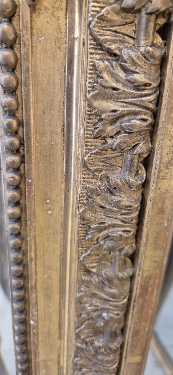 Miroir Louis XVI  doré ancien  110*158cm-photo-2