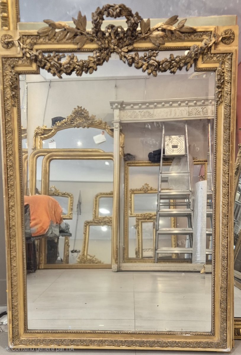 Miroir Louis XVI  doré ancien  110*158cm
