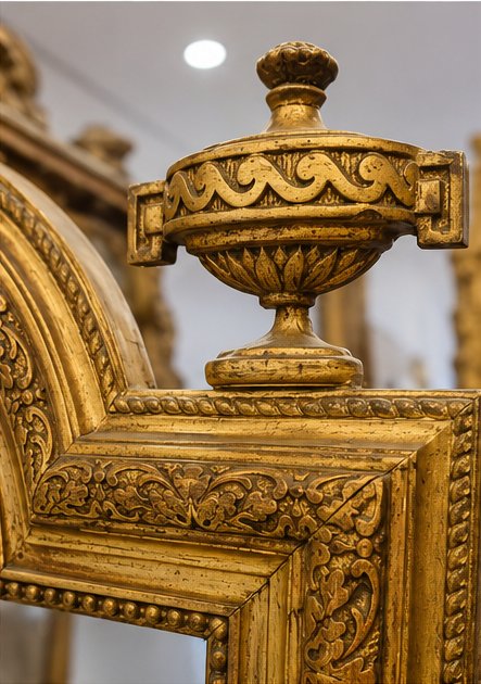 Miroir Napoléon III   doré 90*150cm-photo-2