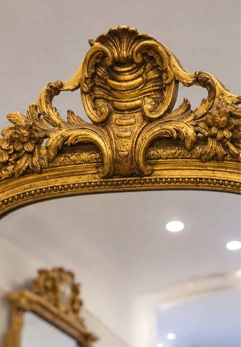 Miroir Napoléon III   doré 90*150cm-photo-3