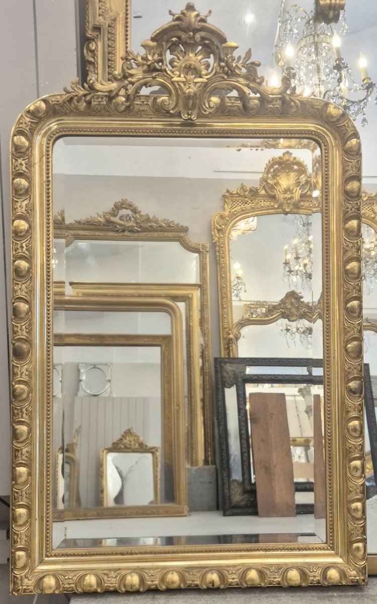 Miroir Napoléon III  ancien doré 80*120cm