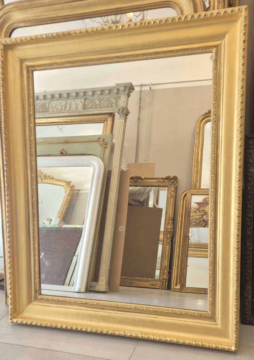 Miroir Napoléon III doré  110*138cm-photo-1