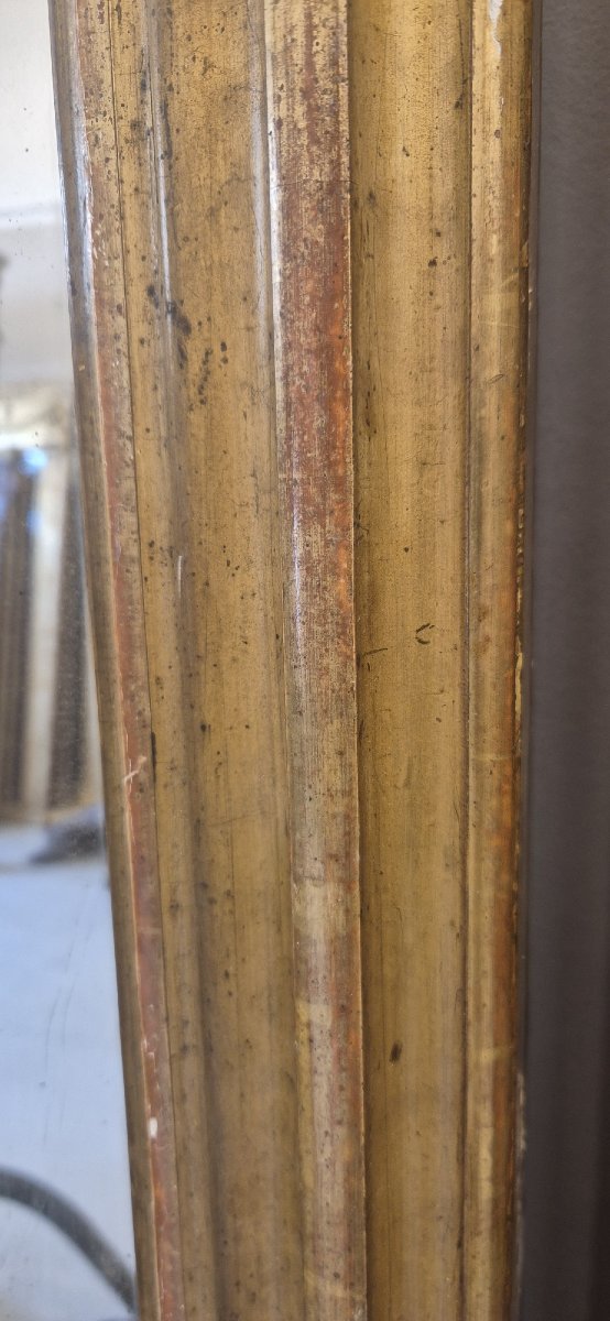 Miroir  Louis Philippe feuilles d'or époque  138*160cm-photo-1