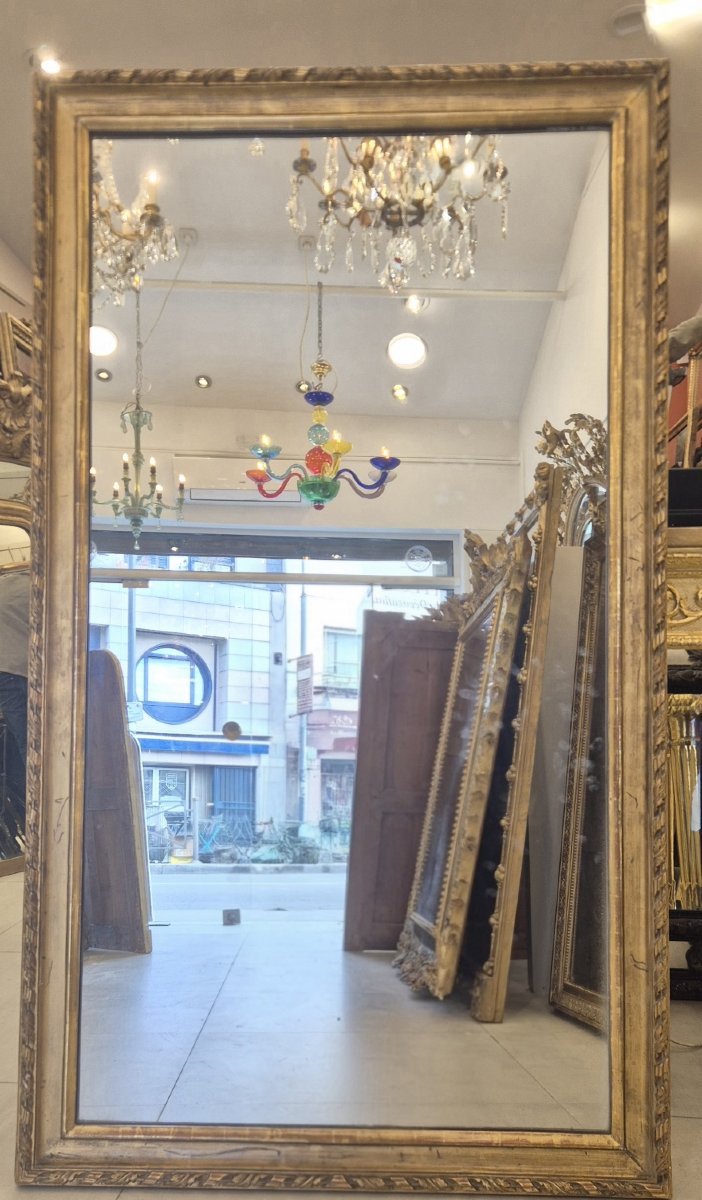 Miroir Louis XVI rectangulaire au mercure 95*165cm