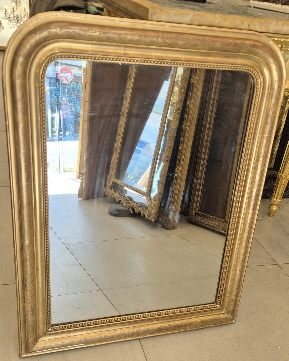 Miroir Louis Philippe doré  77*97cm-photo-4