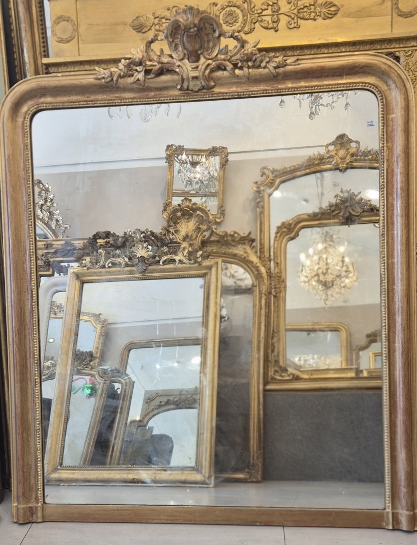 Miroir Louis Philippe doré 120*145cm