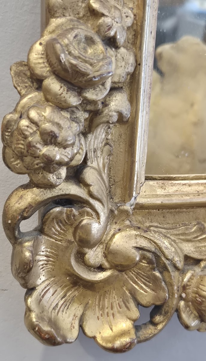 Charles X Gilded Mirror, 47 X 57 Cm-photo-4