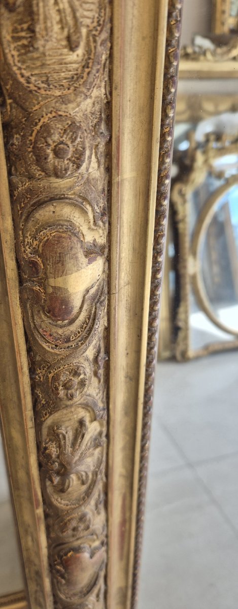 Miroir Napoléon  III doré 122*170cm-photo-4