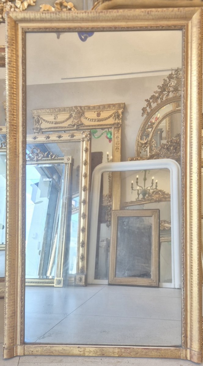 Miroir ancien Louis Philippe doré  80*142cm