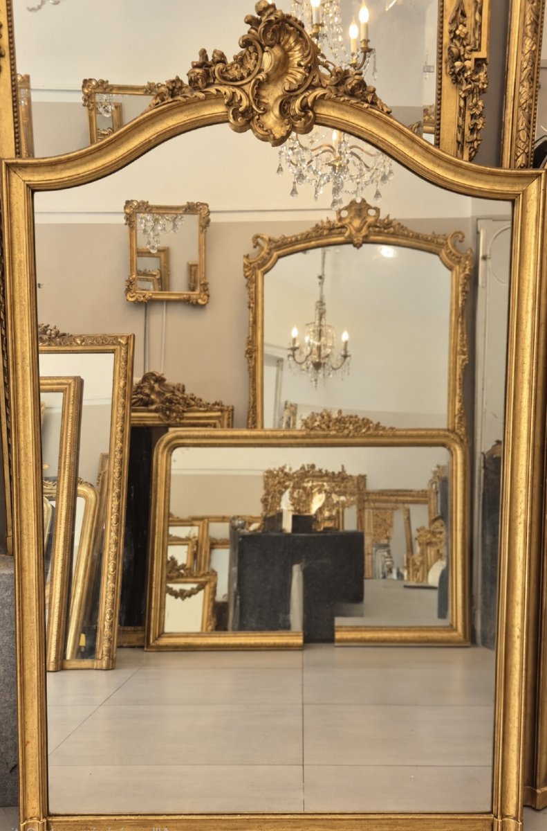 Antique Gilded Louis XV Mirror, 110 X 172 Cm