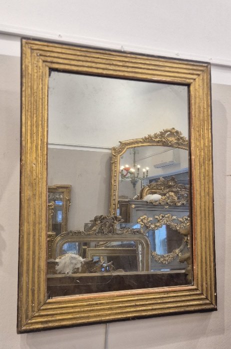 Miroir ancien Directoire doré  58*78cm