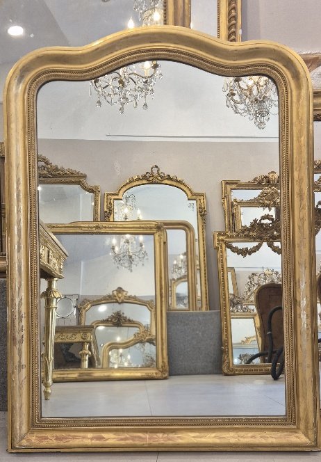Gilded Louis Philippe Mirror, 115 X 157 Cm