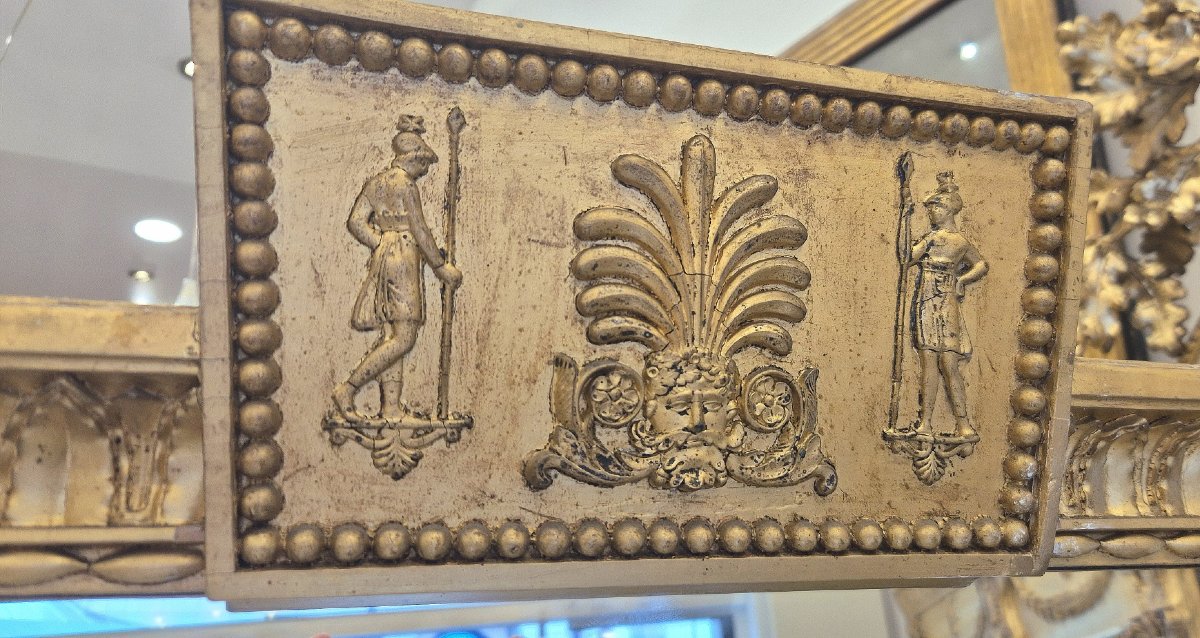 Trumeau Empire ancien doré   72*188cm-photo-3
