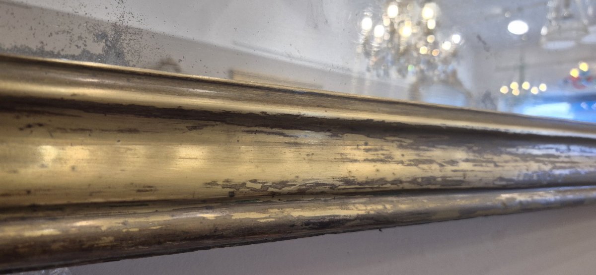 Miroir Bistrot cuivre doré  82*96cm-photo-3