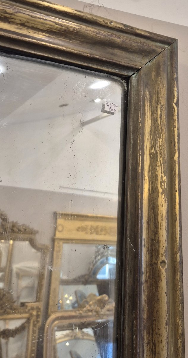 Miroir Bistrot cuivre doré  82*96cm-photo-4