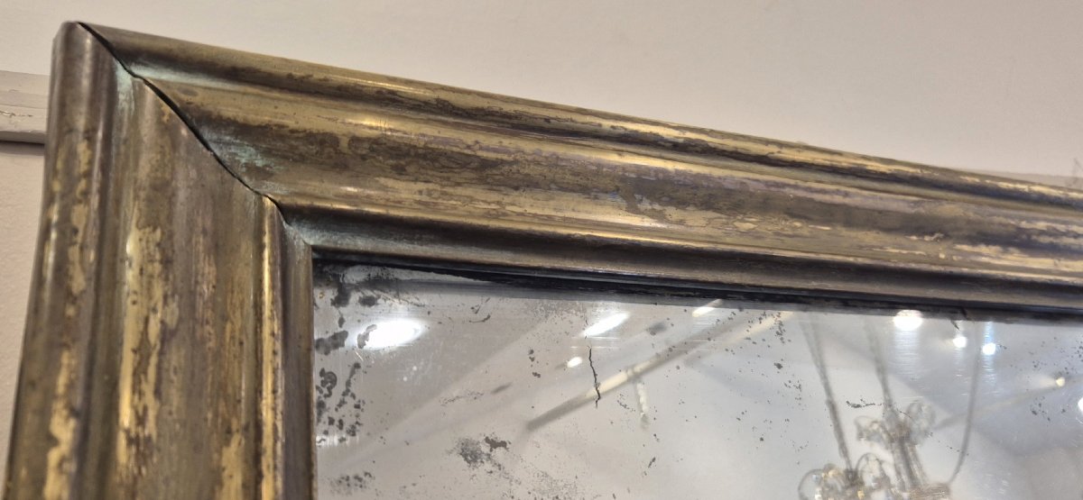 Miroir Bistrot cuivre doré  82*96cm-photo-1