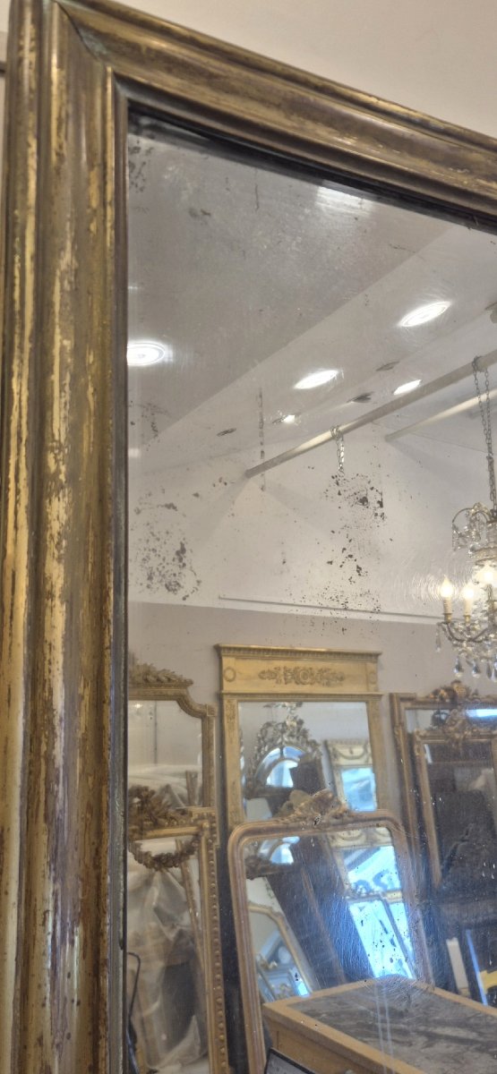 Miroir Bistrot cuivre doré  82*96cm-photo-2