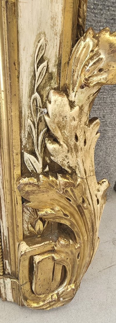 Miroir Napoléon III doré  110*180cm-photo-1