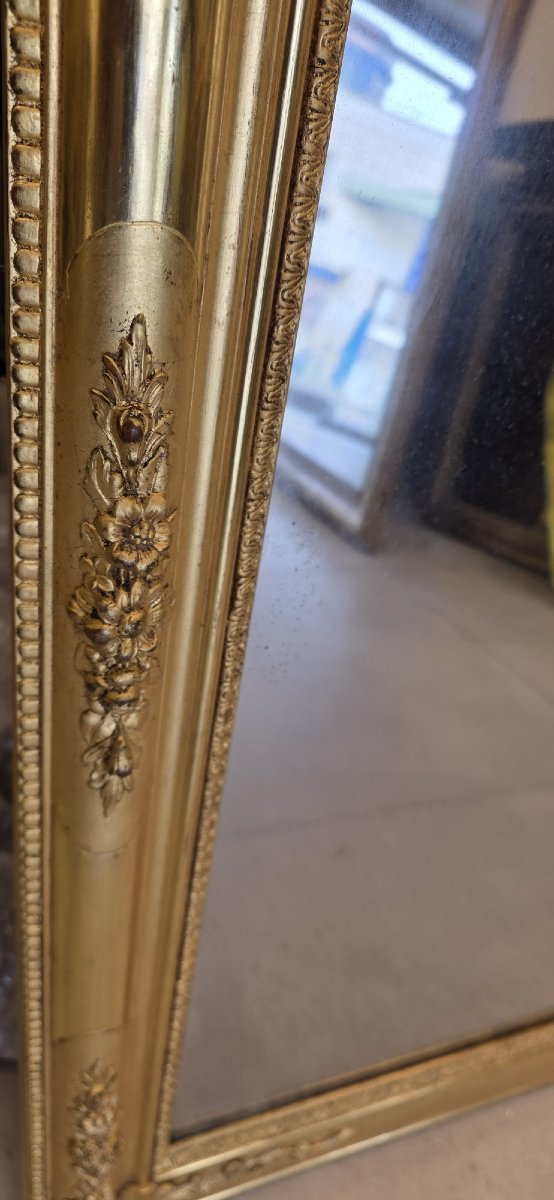 Miroir ancien Restauration doré  77*97cm-photo-2