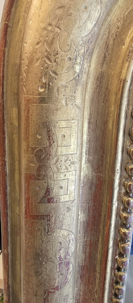 Miroir Louis Philippe ancien doré  112*167cm-photo-1