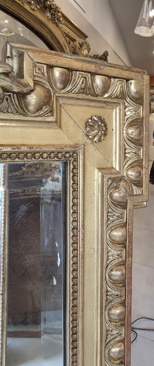 Miroir Napoleon III ancien biseauté  90*153cm-photo-4