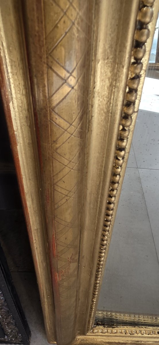 Antique Louis Philippe Mirror, 78 × 109 Cm-photo-2