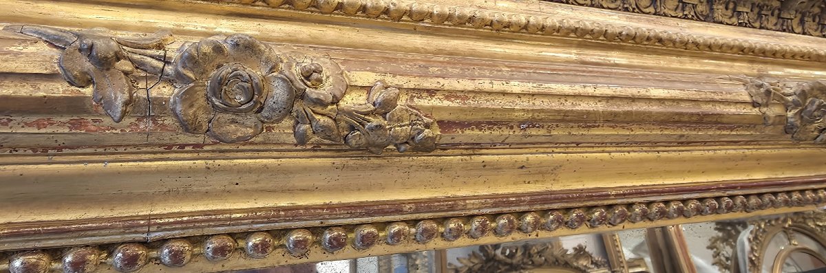 Miroir Louis Philippe doré  120*160cm-photo-3