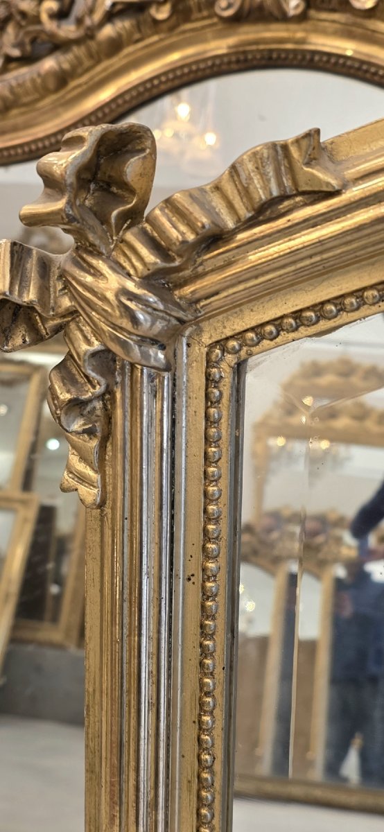 Gilded Louis XVI Mirror  105 X 140 Cm-photo-2