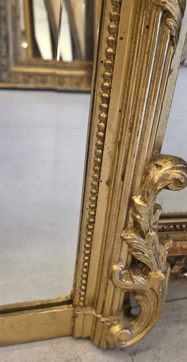 Gilded Louis XVI Mirror  105 X 140 Cm-photo-4