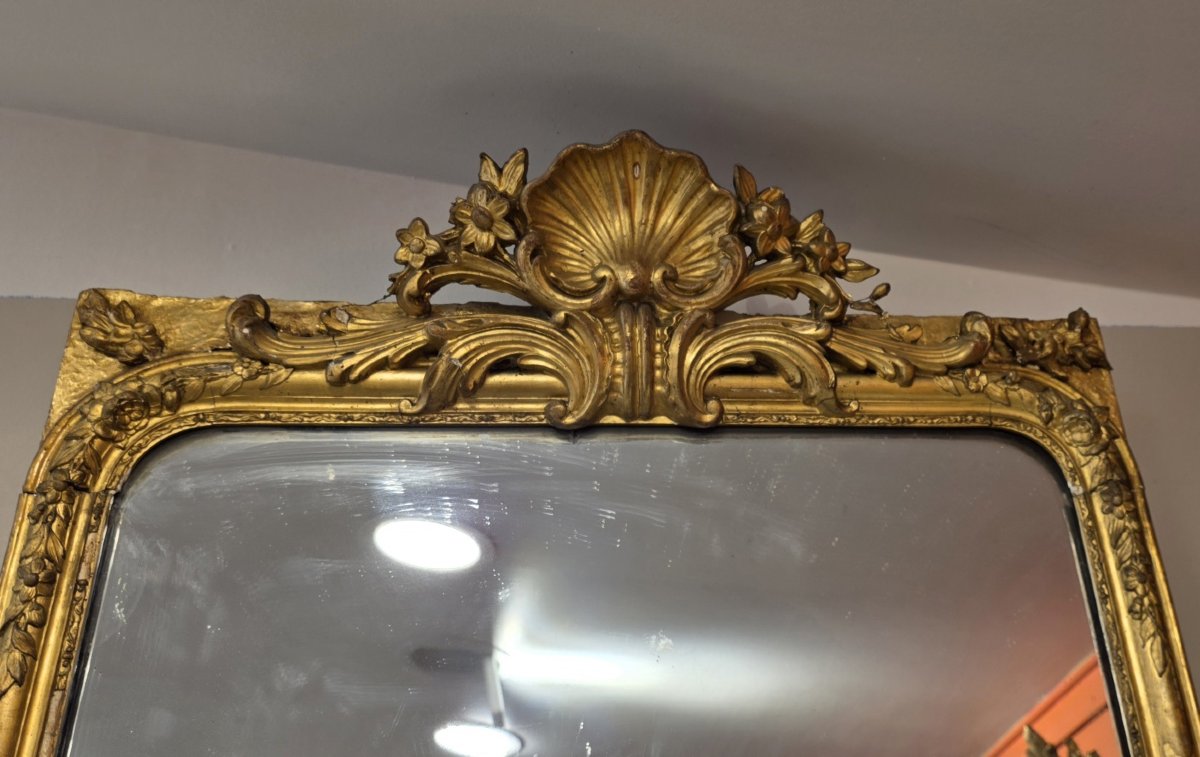 Trumeau Louis XV rocaille  64*245cm-photo-2