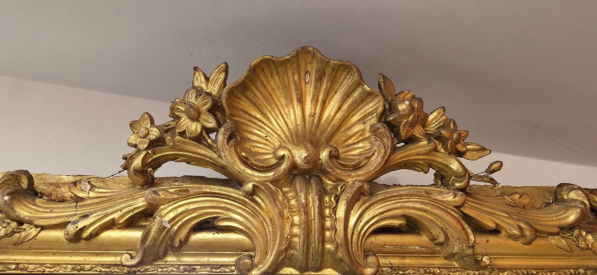 Trumeau Louis XV rocaille  64*245cm-photo-3