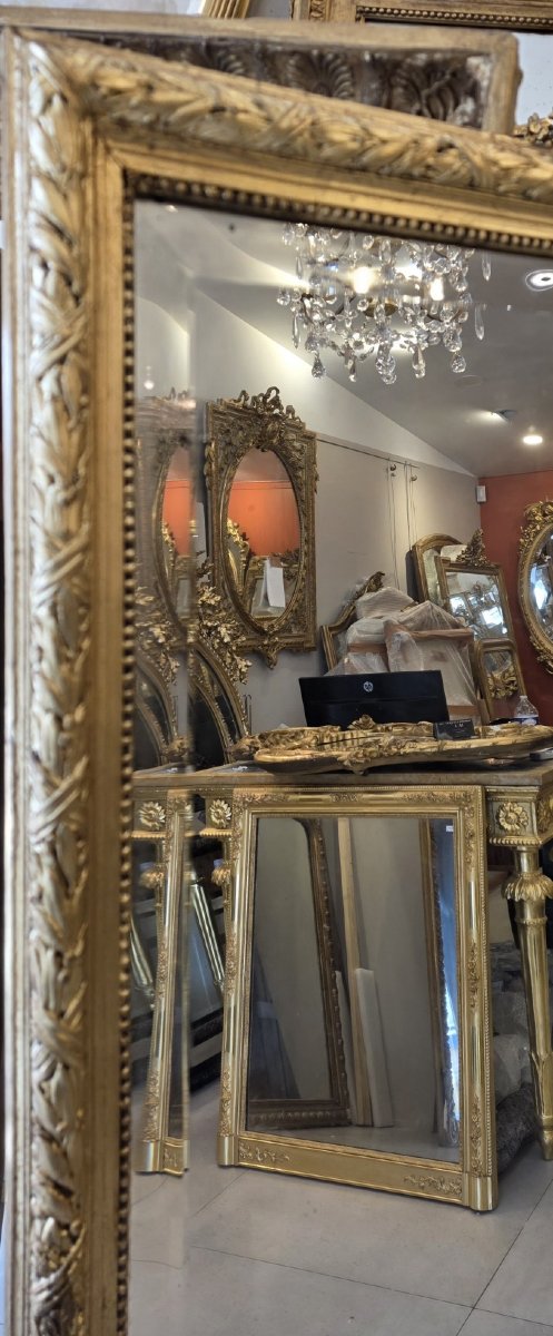Gilded Louis XVI Mirror, 100 X 176 Cm-photo-4