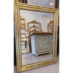 Bistrot Rectangular Mirror In Brass 95*133 Cm