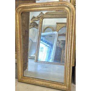Miroir Louis Philippe feuilles d'or  80*110cm