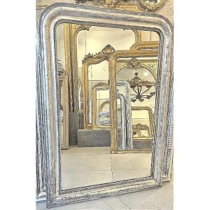 Louis Philippe Silver Mirror With Antique Glass 96*135 Cm 