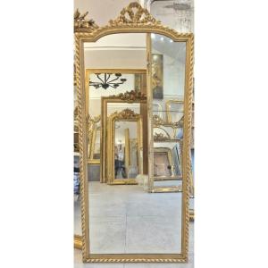 Louis XVI Mirror Between Two Windows, 76*175cm