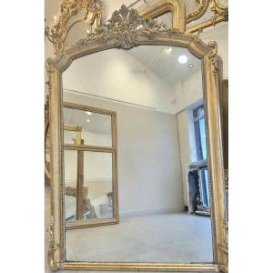miroir ancien coquille glace de cheminée 120*170 cm