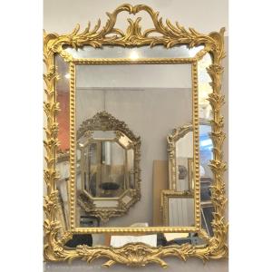 Gilt Napoleon III Mirror With Palmettes, 90*120cm