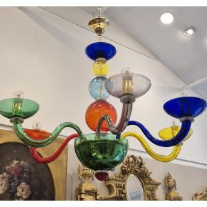 Murano Chandelier, Colors, 90*80 Cm